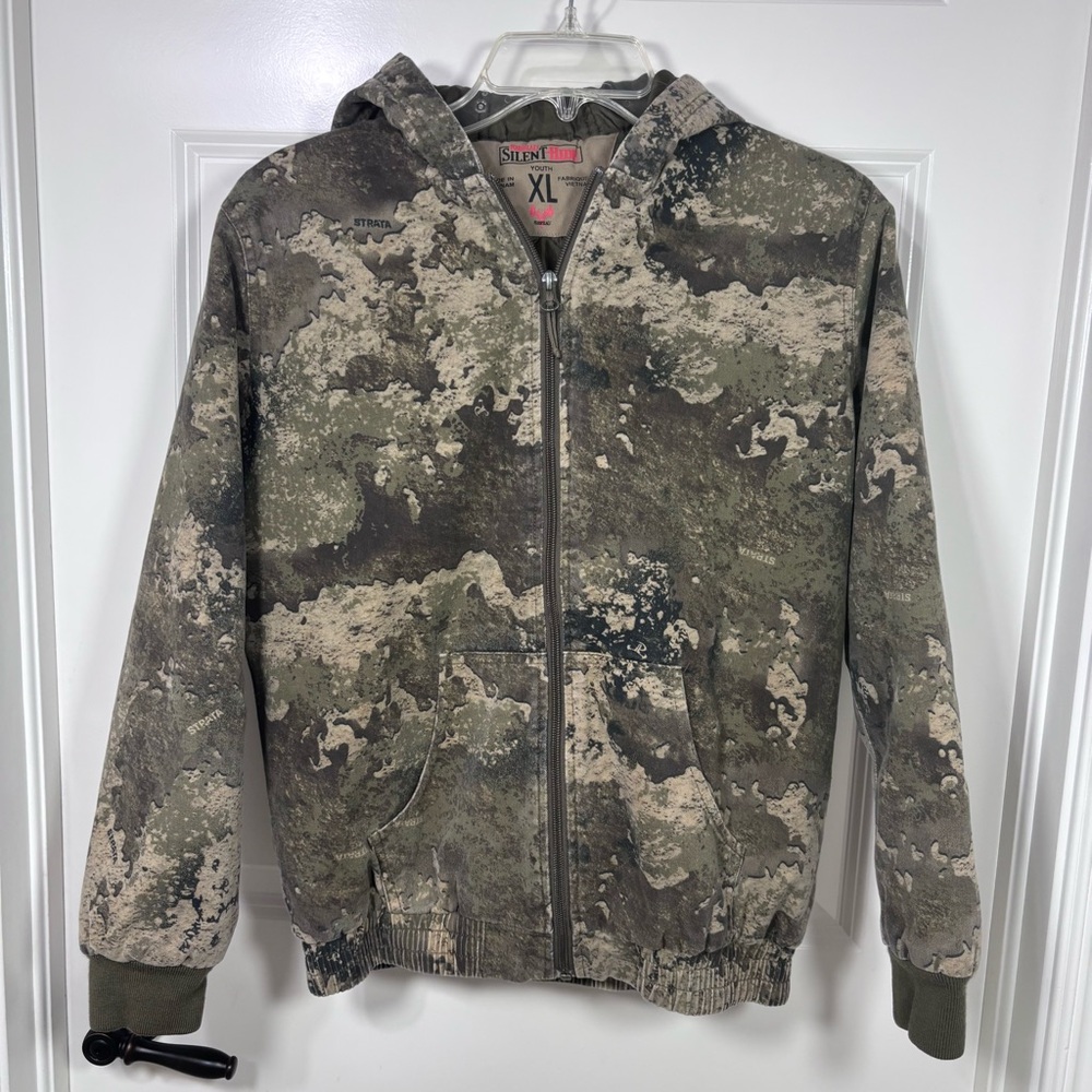 RedHead Silent-Hide Insulated Youth Camouflage Full Zip Jacket XL Hunting